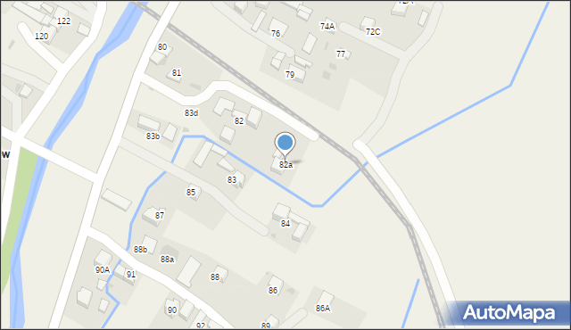 Lasek, Lasek, 82a, mapa Lasek