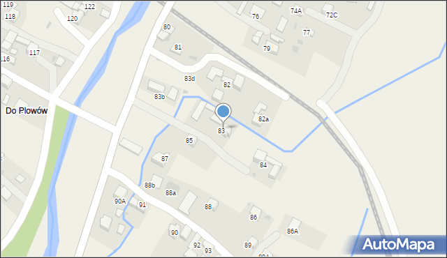 Lasek, Lasek, 83c, mapa Lasek