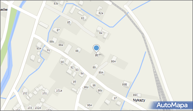 Lasek, Lasek, 86, mapa Lasek