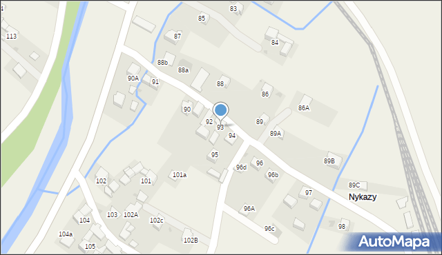 Lasek, Lasek, 93, mapa Lasek