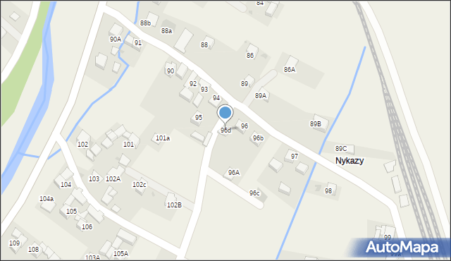 Lasek, Lasek, 96d, mapa Lasek