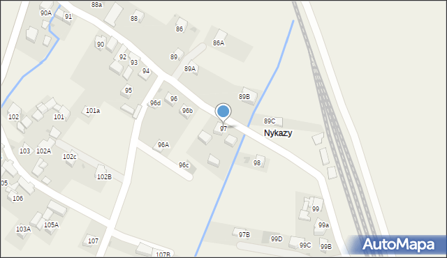 Lasek, Lasek, 97, mapa Lasek