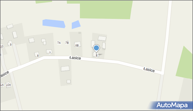 Łasice, Łasice, 6, mapa Łasice
