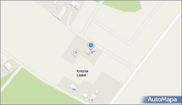 Laska, Laska, 13b, mapa Laska
