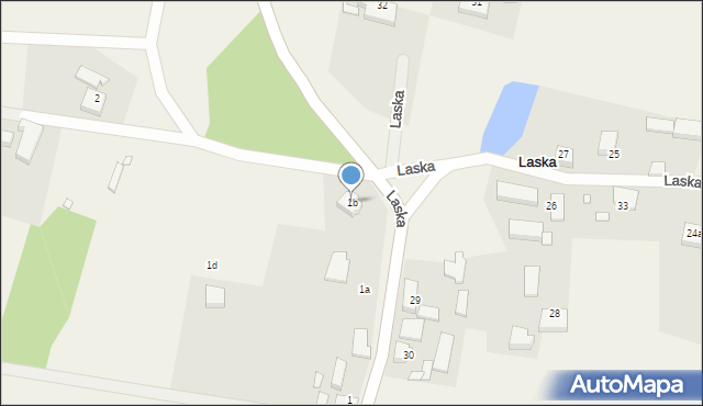 Laska, Laska, 1b, mapa Laska