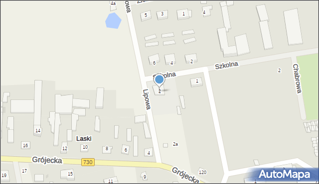 Laski, Laski, 2, mapa Laski