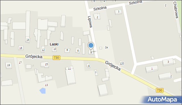 Laski, Laski, 4, mapa Laski