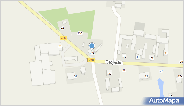 Laski, Laski, 42A, mapa Laski