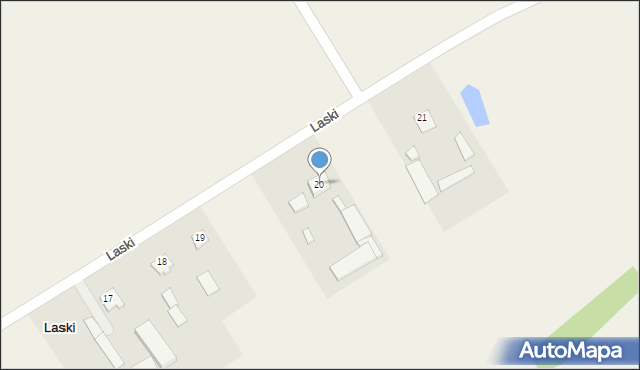 Laski, Laski, 20, mapa Laski