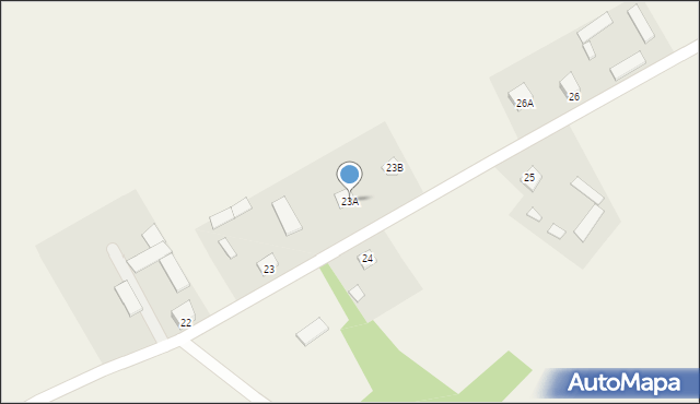 Laski, Laski, 23A, mapa Laski