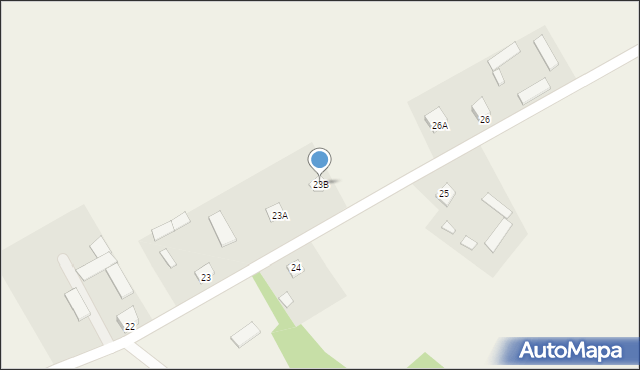 Laski, Laski, 23B, mapa Laski