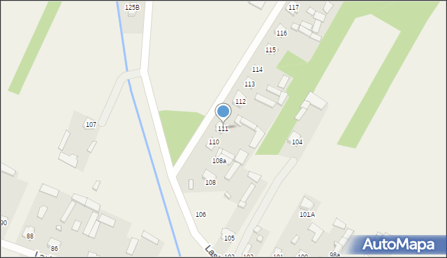 Laski, Laski, 111, mapa Laski