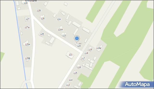 Laski, Laski, 122, mapa Laski