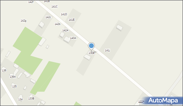 Laski, Laski, 132a, mapa Laski