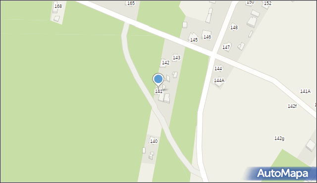 Laski, Laski, 141, mapa Laski