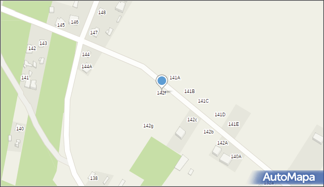 Laski, Laski, 142f, mapa Laski