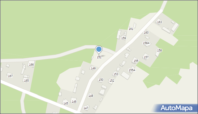 Laski, Laski, 151, mapa Laski