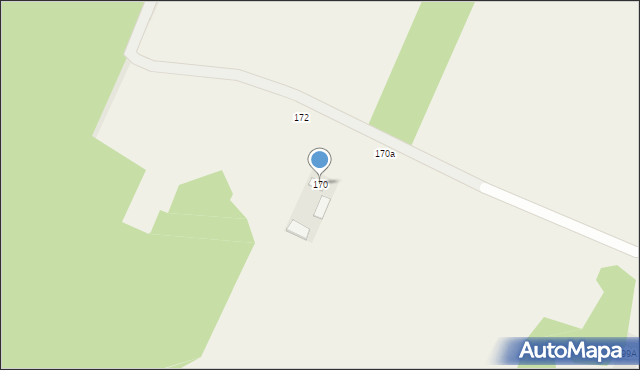 Laski, Laski, 170, mapa Laski