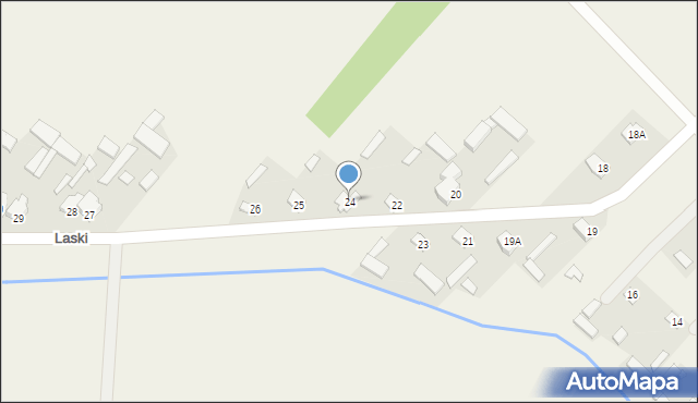 Laski, Laski, 24, mapa Laski