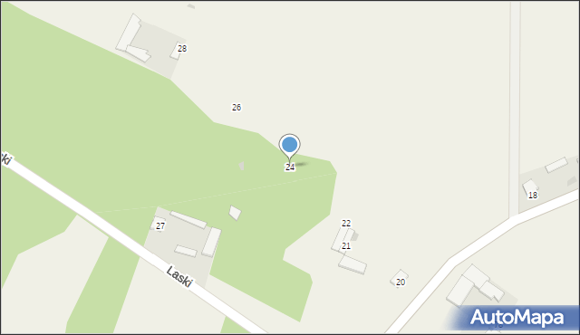 Laski, Laski, 24, mapa Laski