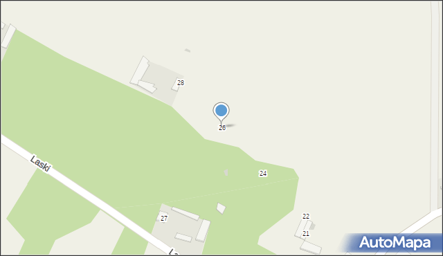 Laski, Laski, 26, mapa Laski