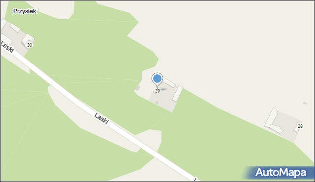 Laski, Laski, 29, mapa Laski