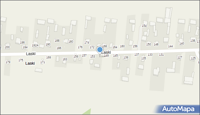 Laski, Laski, 151, mapa Laski