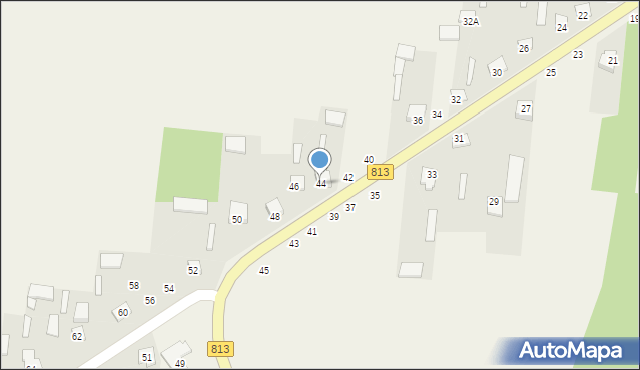 Laski, Laski, 44, mapa Laski