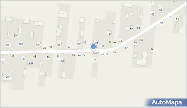 Laski, Laski, 77, mapa Laski