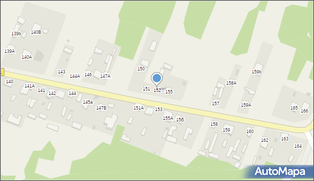 Laski, Laski, 152, mapa Laski