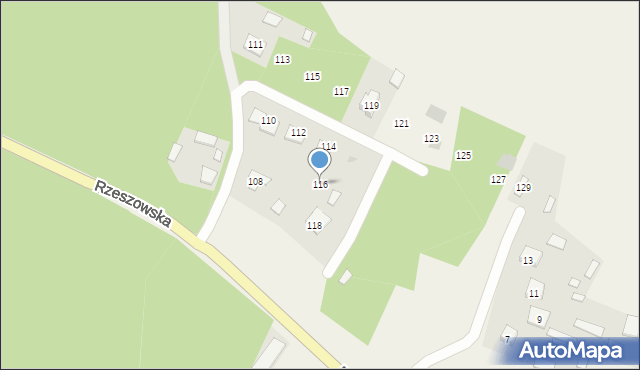 Laski, Laski, 116, mapa Laski