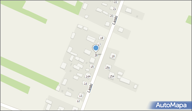 Laski, Laski, 16, mapa Laski