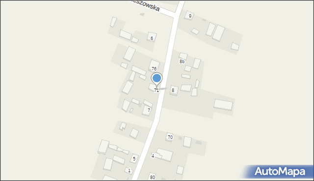 Laski, Laski, 71, mapa Laski