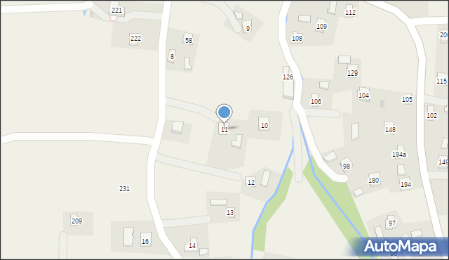 Łaski, Łaski, 11, mapa Łaski