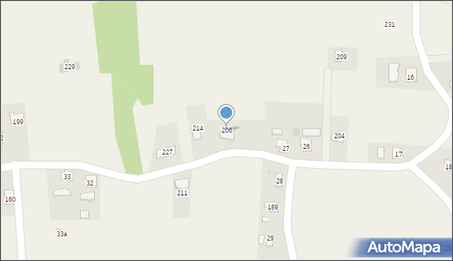 Łaski, Łaski, 206, mapa Łaski