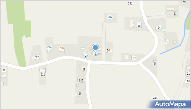 Łaski, Łaski, 26, mapa Łaski