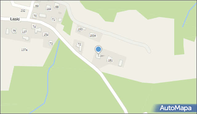 Łaski, Łaski, 72a, mapa Łaski