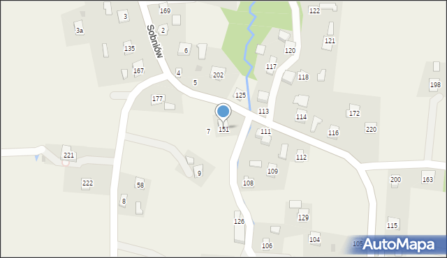 Łaski, Łaski, 151, mapa Łaski