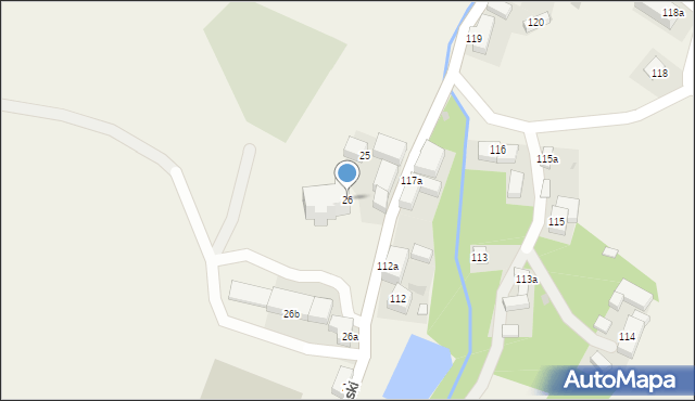 Laski, Laski, 26, mapa Laski