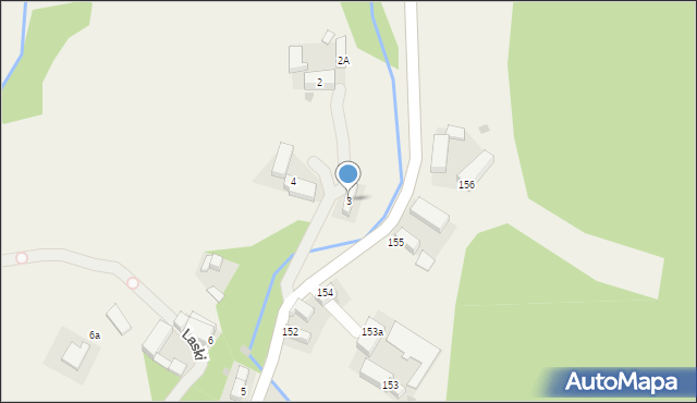 Laski, Laski, 3, mapa Laski
