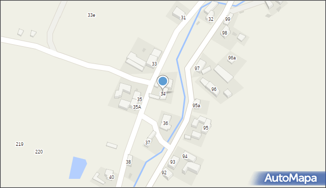 Laski, Laski, 34, mapa Laski