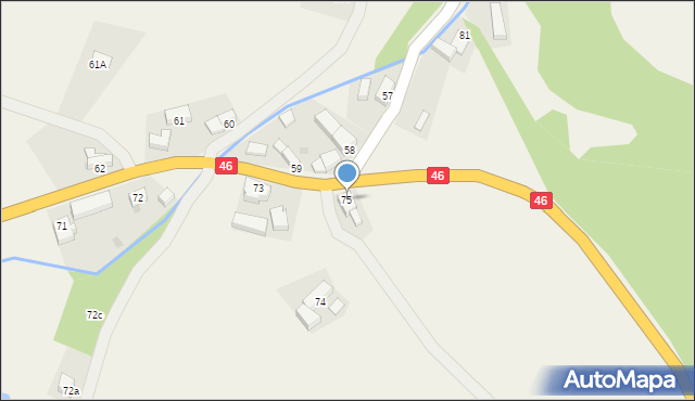 Laski, Laski, 75, mapa Laski