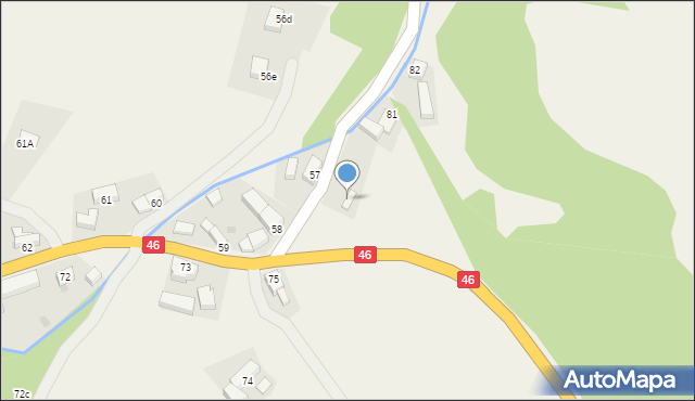 Laski, Laski, 81a, mapa Laski