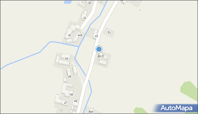 Laski, Laski, 90, mapa Laski