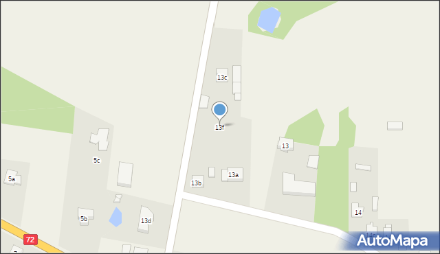 Laski, Laski, 13f, mapa Laski