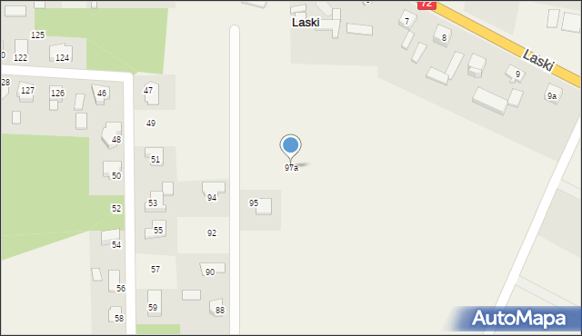 Laski, Laski, 97a, mapa Laski