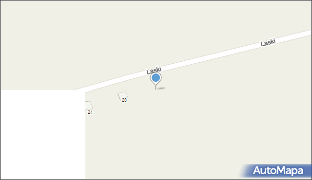 Laski, Laski, 32, mapa Laski