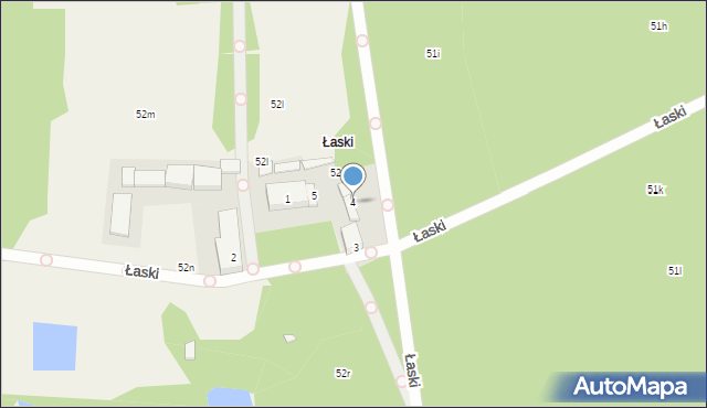 Łaski, Łaski, 4, mapa Łaski