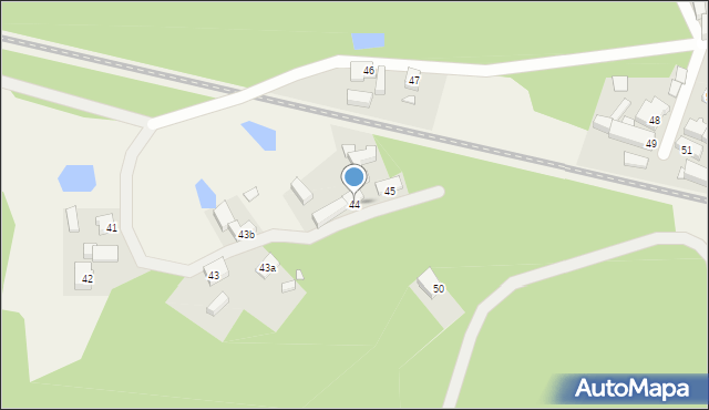 Laski, Laski, 44, mapa Laski