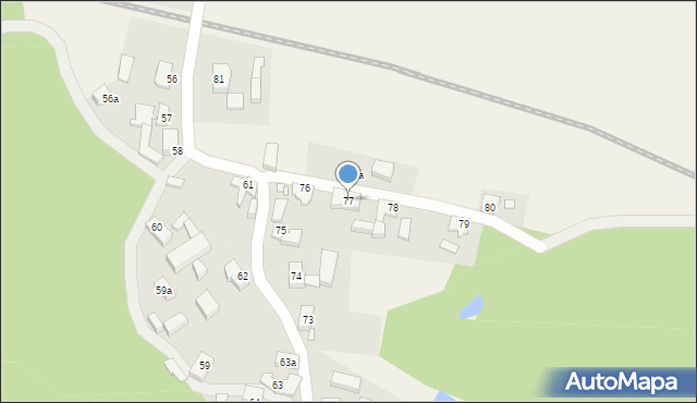 Laski, Laski, 77, mapa Laski